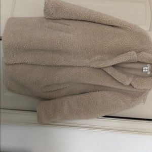 H and m oversized teddy coat